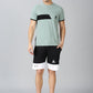 Trendy Green T-shirt and Shorts Combo