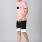 Trendy Peach T-shirt and Shorts Combo