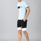 Trendy Sky-Blue T-shirt and Shorts Combo