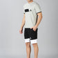 Trendy Grey T-shirt and Shorts Combo