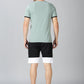 Trendy Green T-shirt and Shorts Combo