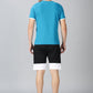 Trendy Aqua-Blue T-shirt and Shorts Combo