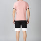 Trendy Peach T-shirt and Shorts Combo