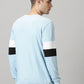 Men's Sky-Blue Embroidered Sweatshirt