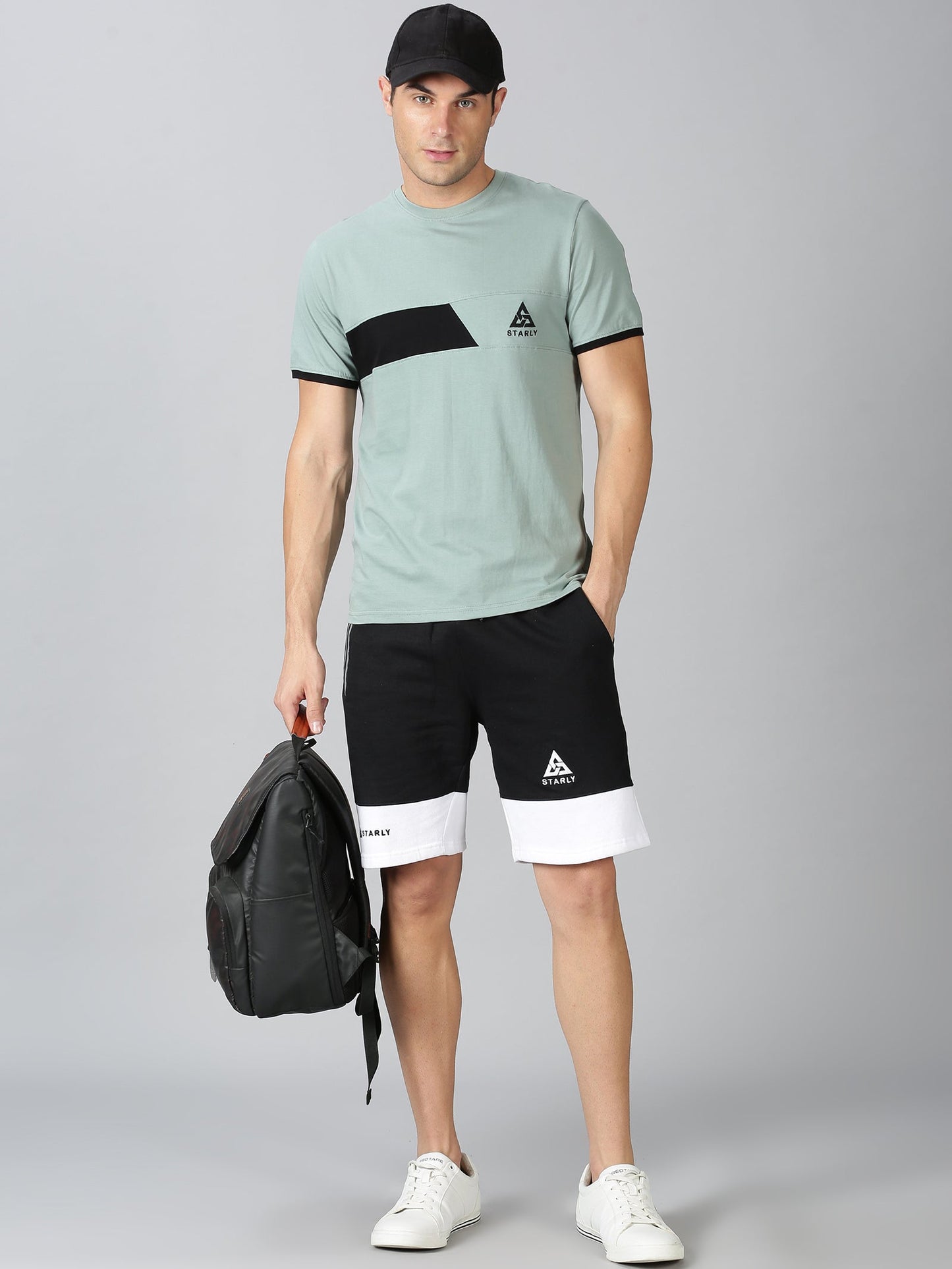 Trendy Green T-shirt and Shorts Combo