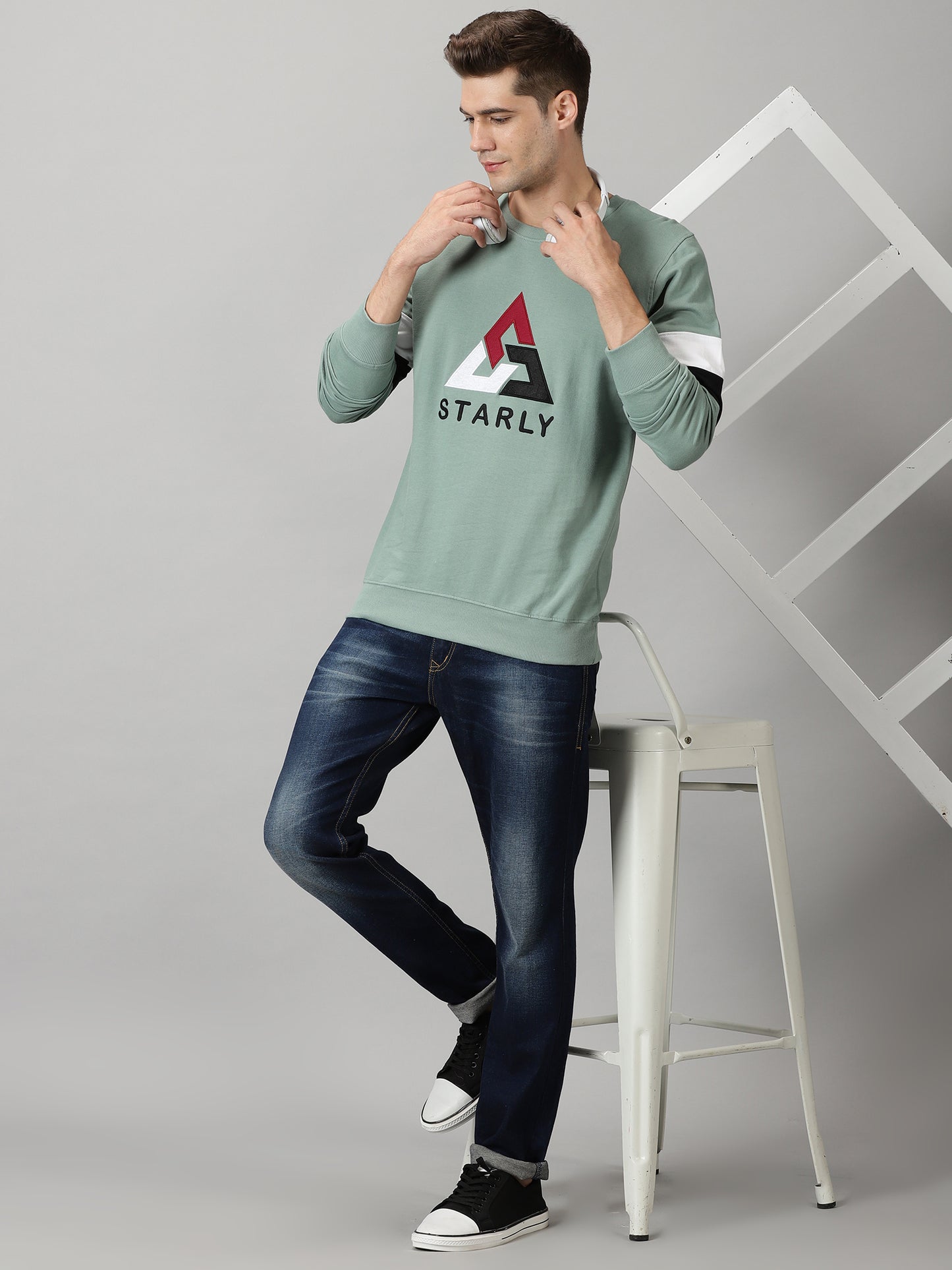 Men's C-Green Embroidered Sweatshirt