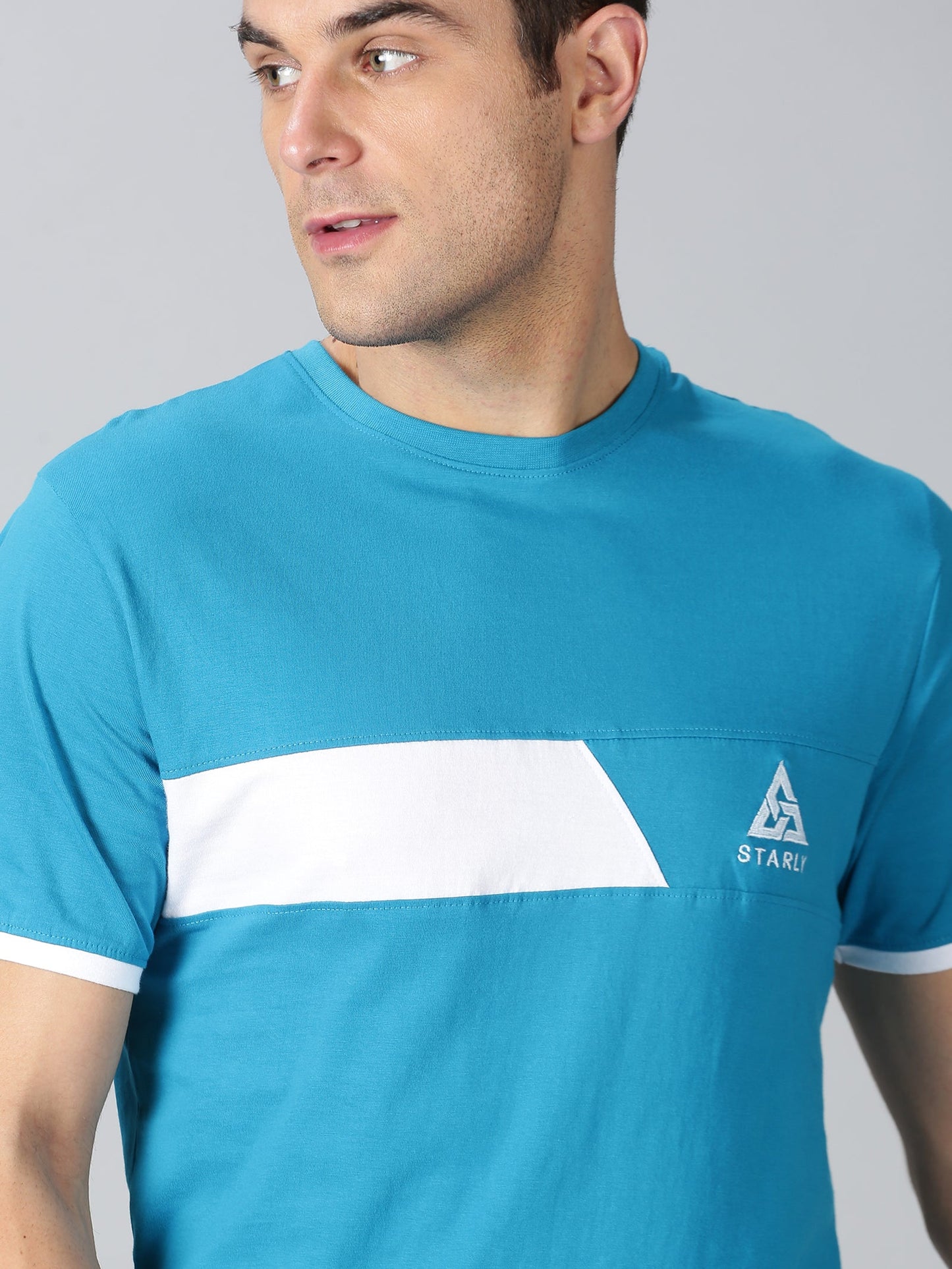 Trendy Aqua-Blue T-shirt and Shorts Combo