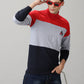 Men's Colorblock High Neck Sweatshirts