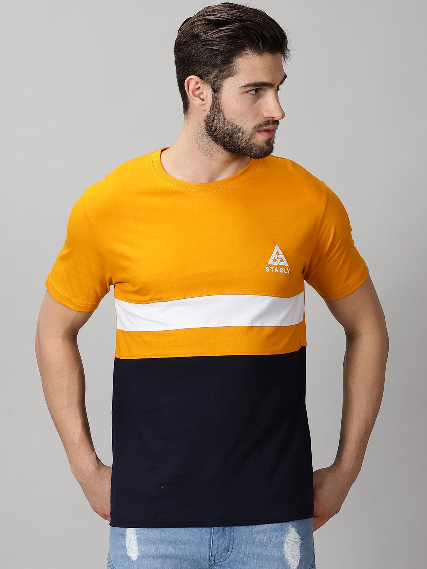 ColourBlocked T-Shirt: Yellow