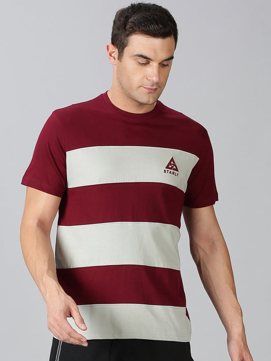 Men's Half Sleeve T-Shirt : Maroon