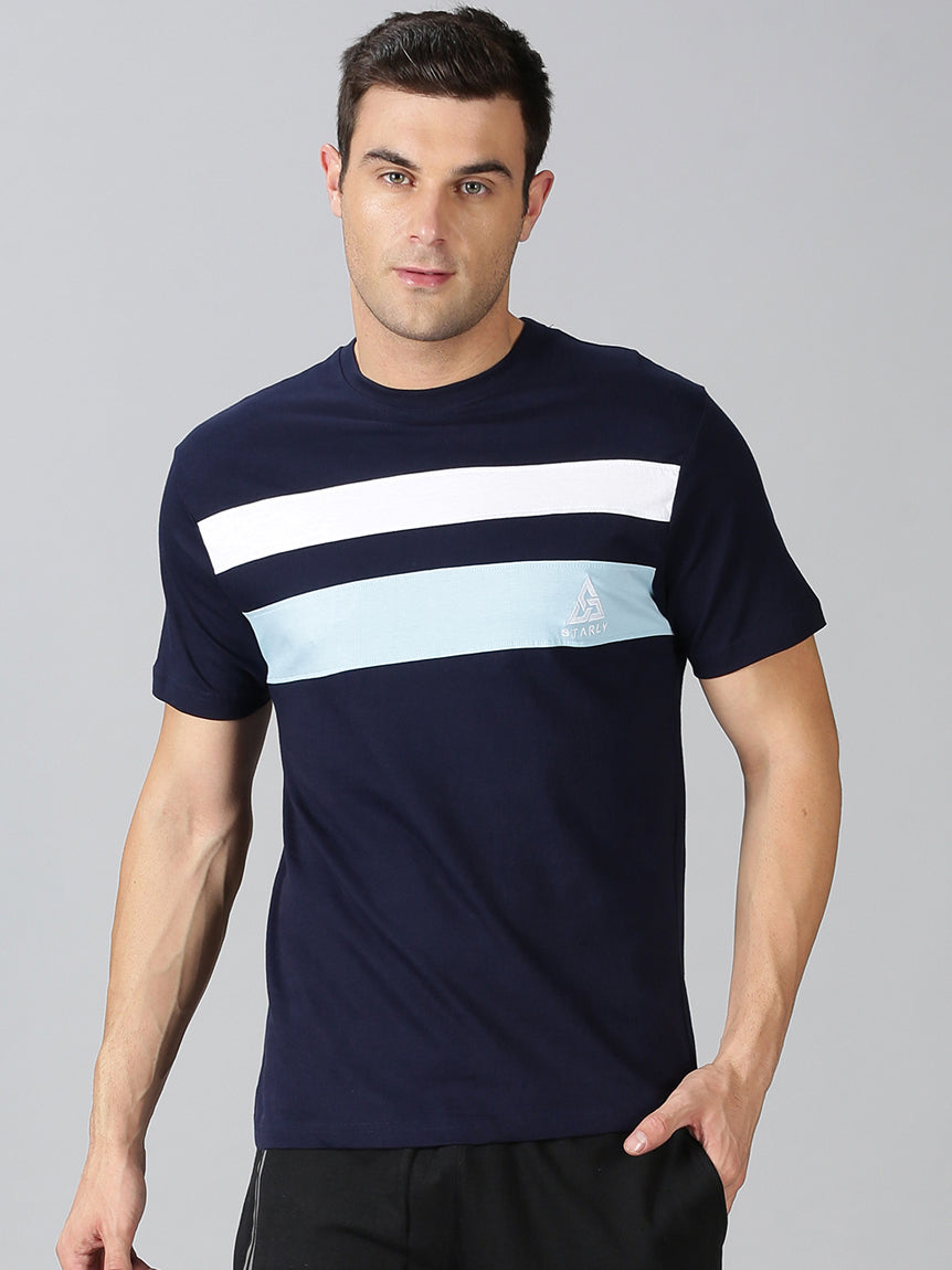 Men's Half Sleeve T-Shirt : Navy Blue