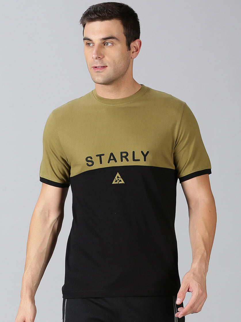 Men's Half Sleeve T-Shirt : Olive Green