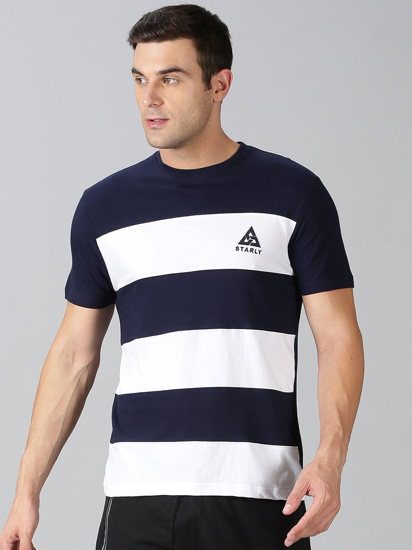 Men's Half Sleeve T-Shirt : Navy Blue