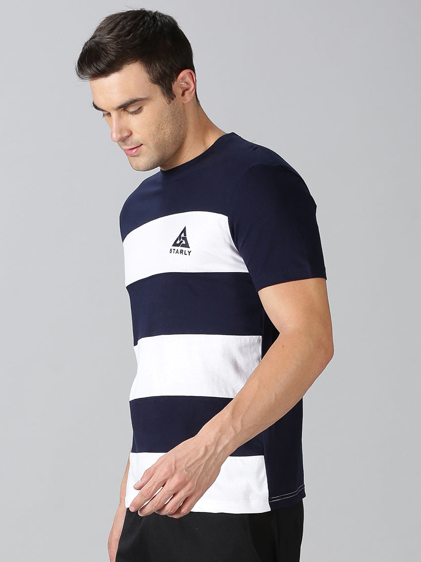 Men's Half Sleeve T-Shirt : Navy Blue