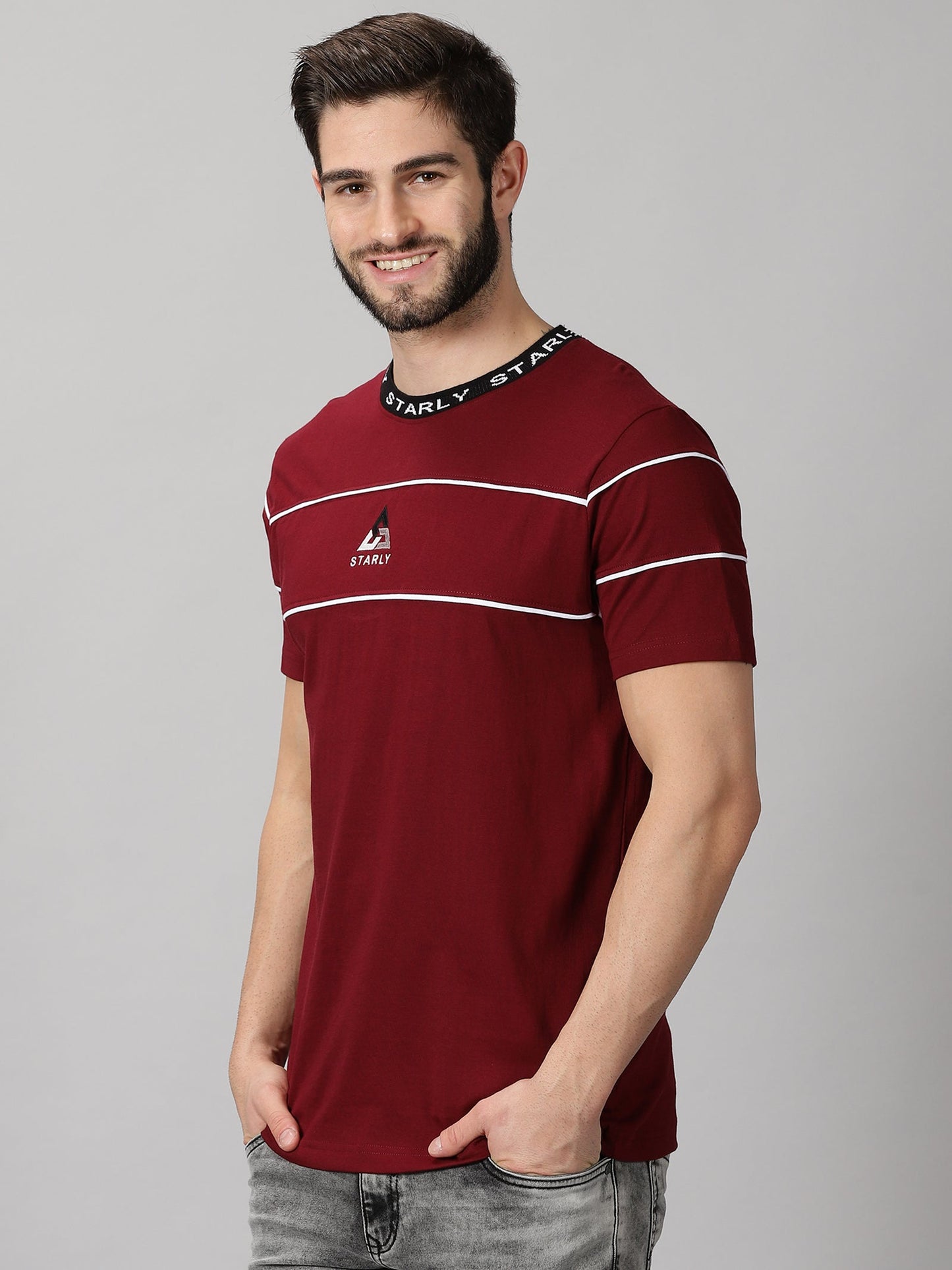 Piping Maroon