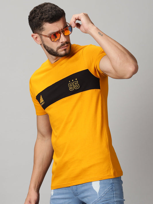 ColourBlocked T-Shirt: Yellow