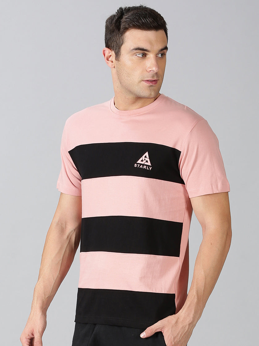 Men's Half Sleeve T-Shirt : Peach