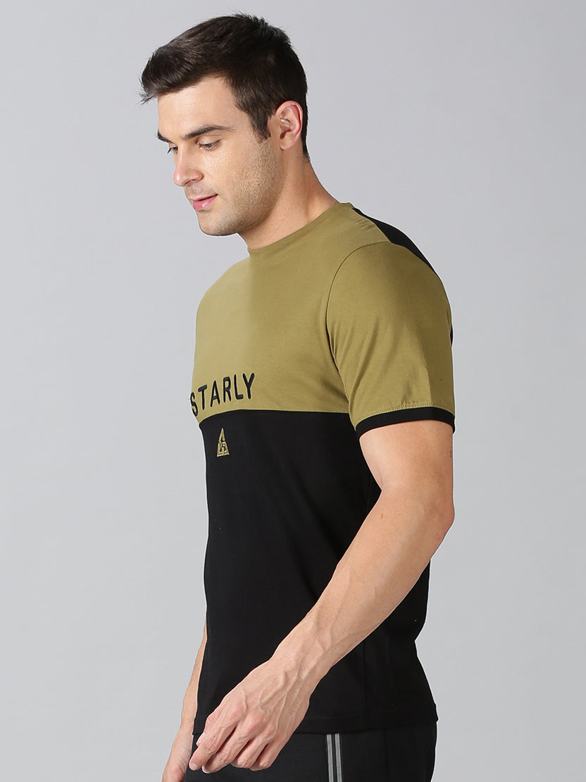 Men's Half Sleeve T-Shirt : Olive Green