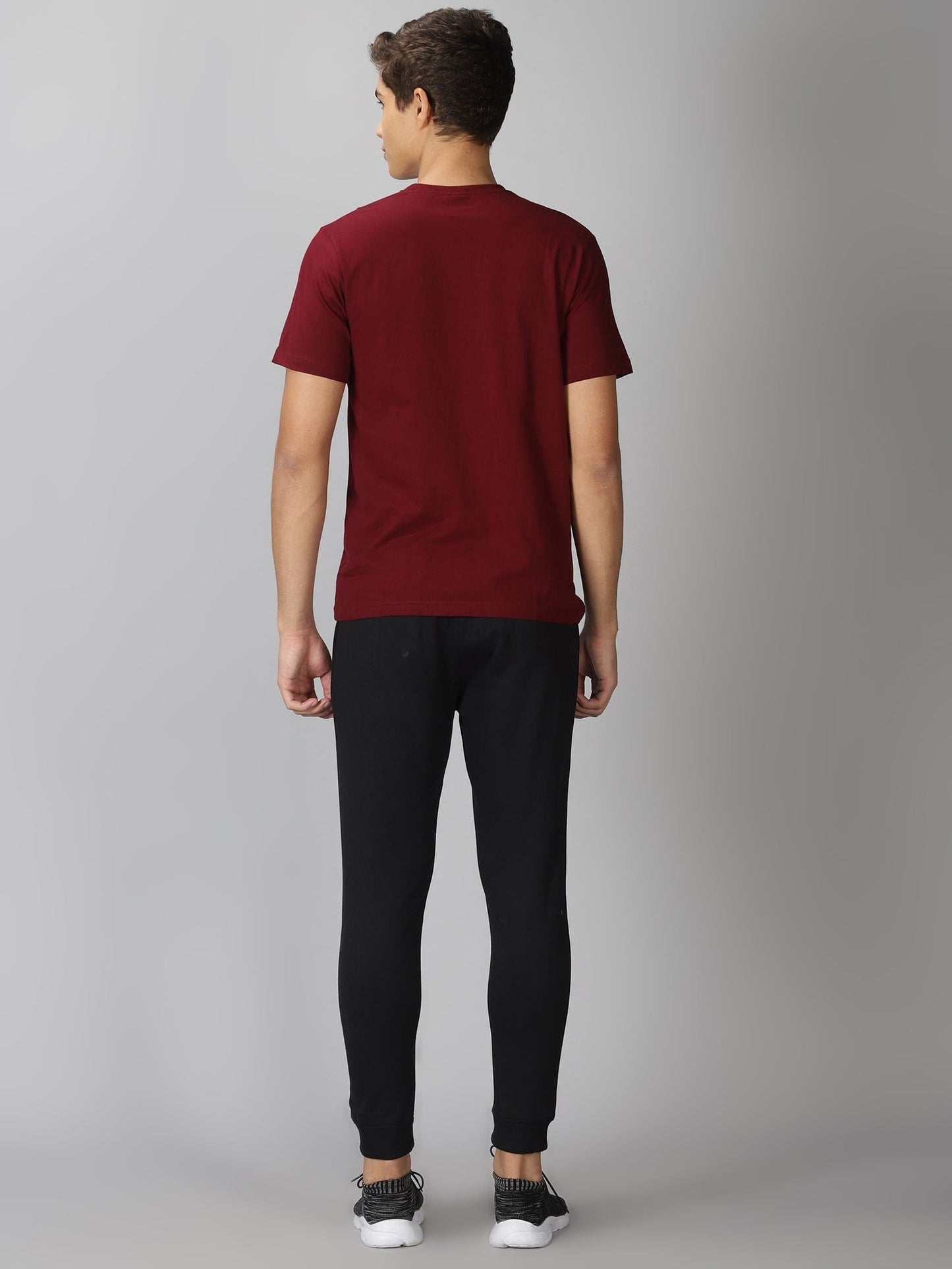 Men's Co-ord Sets : Maroon & Black