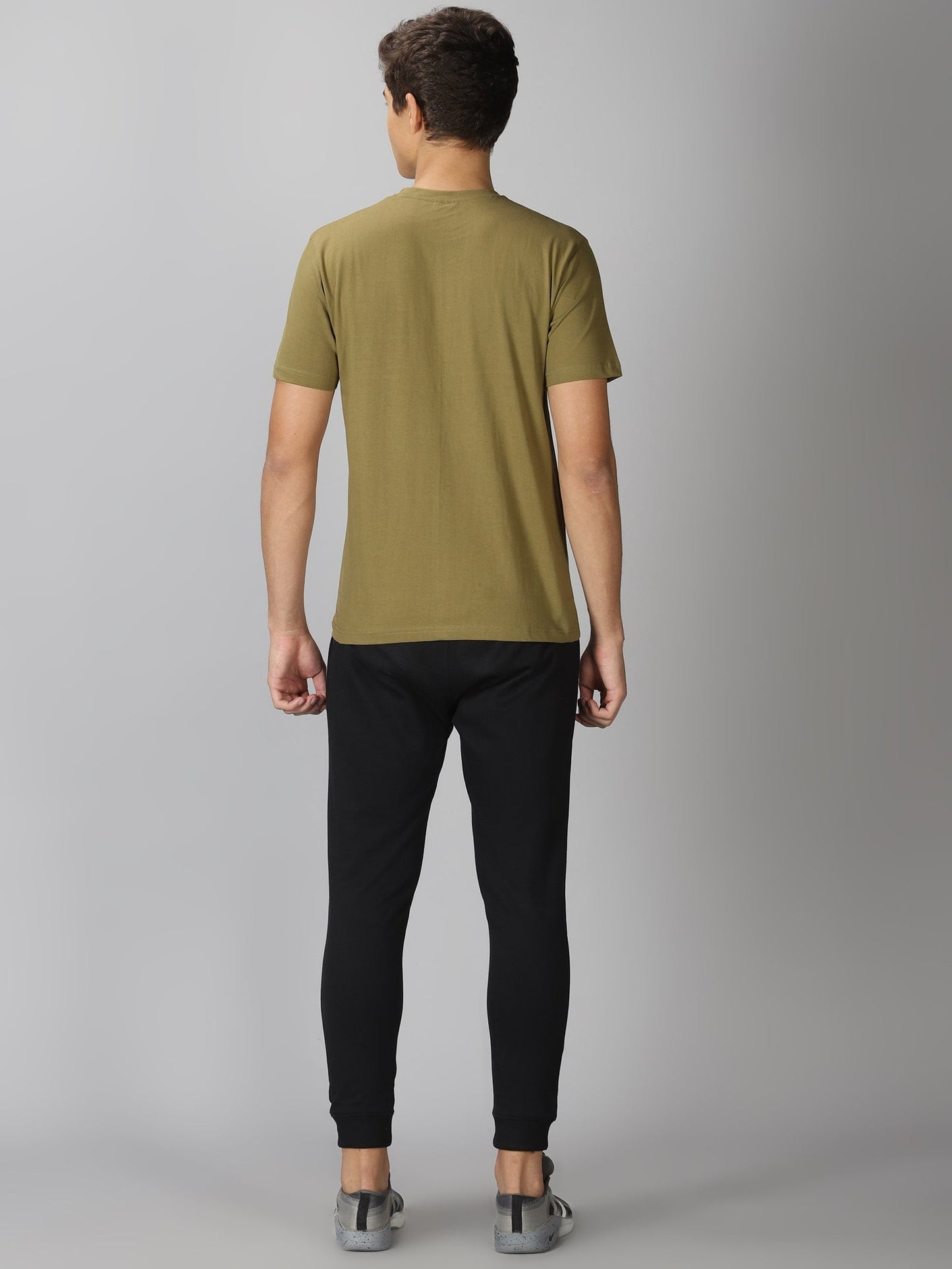 Men's Co-ord Sets : Olive Green & Black