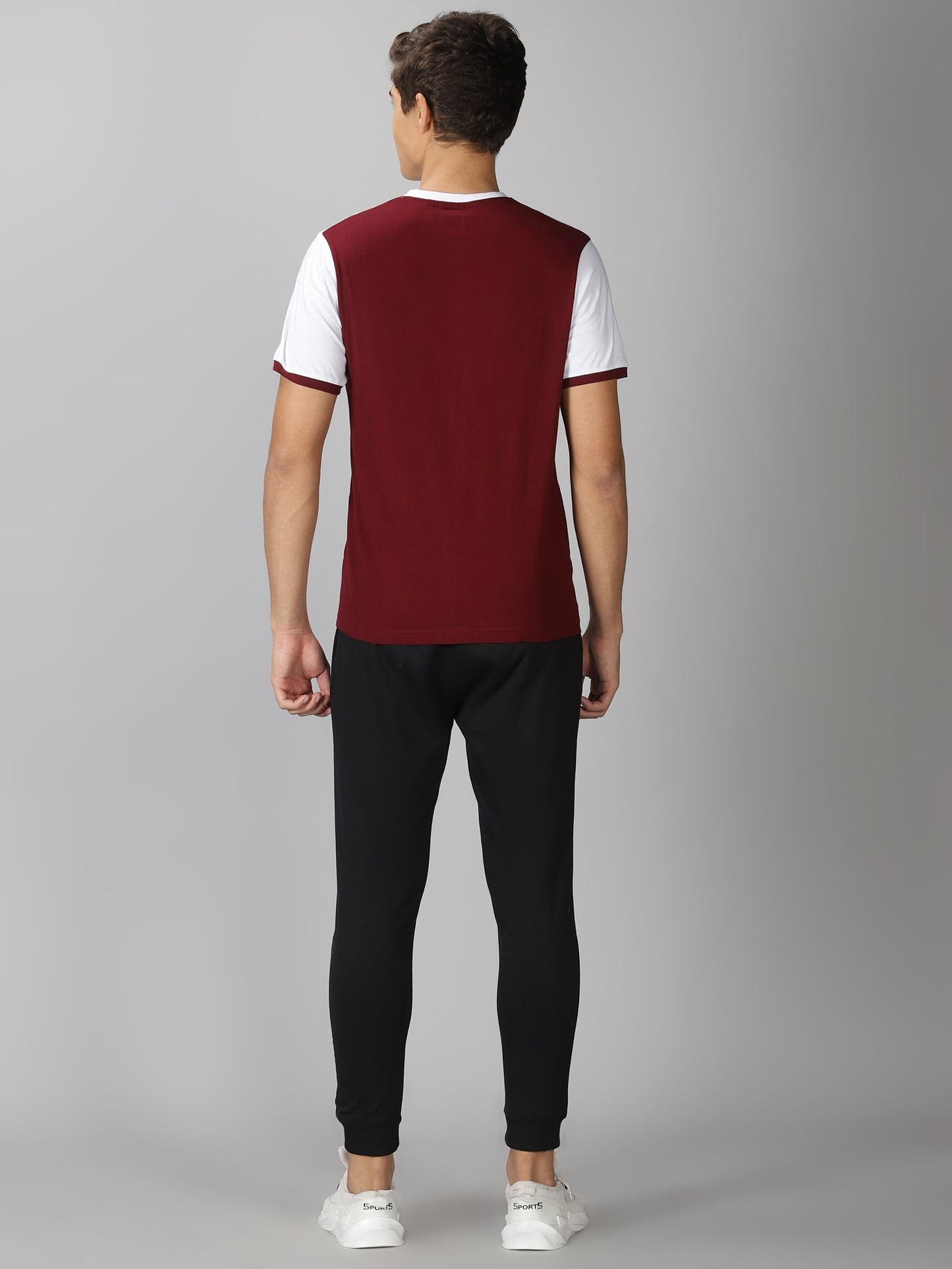 Men's Co-ord Sets : Maroon & Black