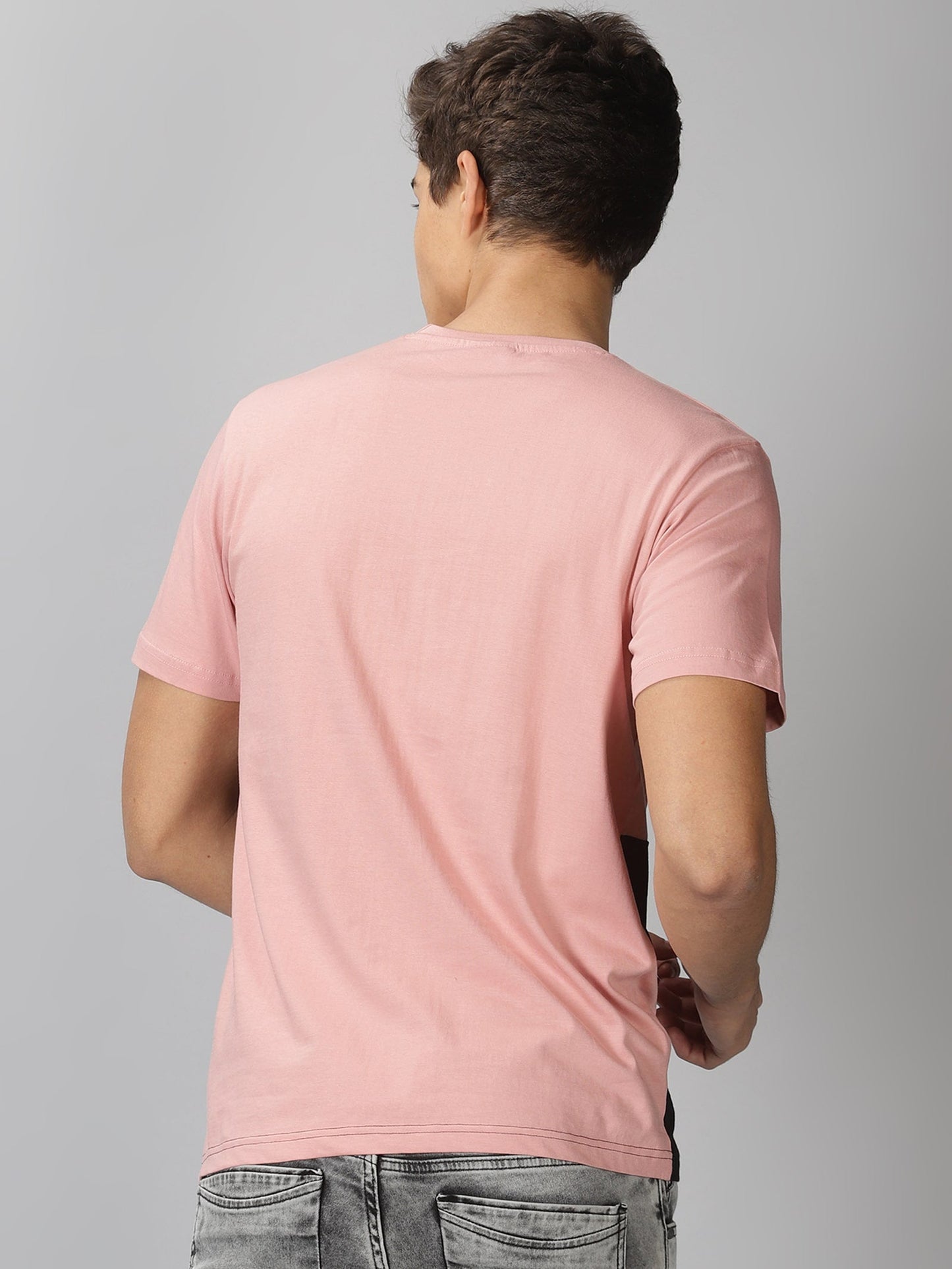 Men's Half Sleeve T-Shirt : Peach