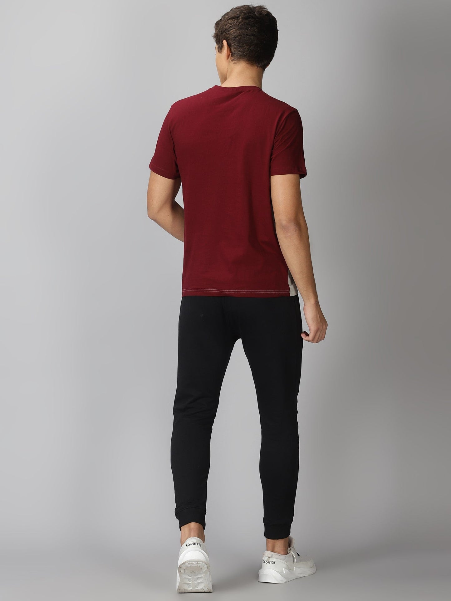 Men's Co-ord Sets : Maroon & Black