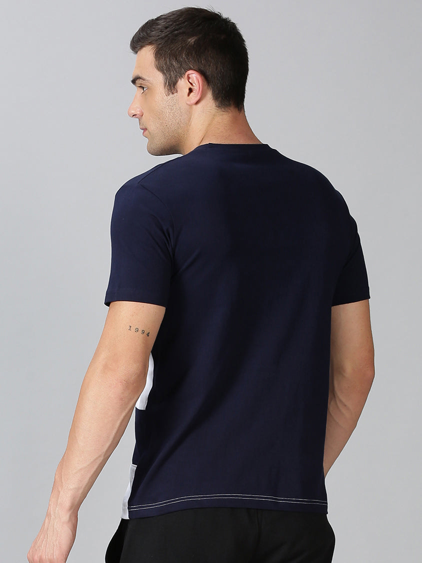 Men's Half Sleeve T-Shirt : Navy Blue