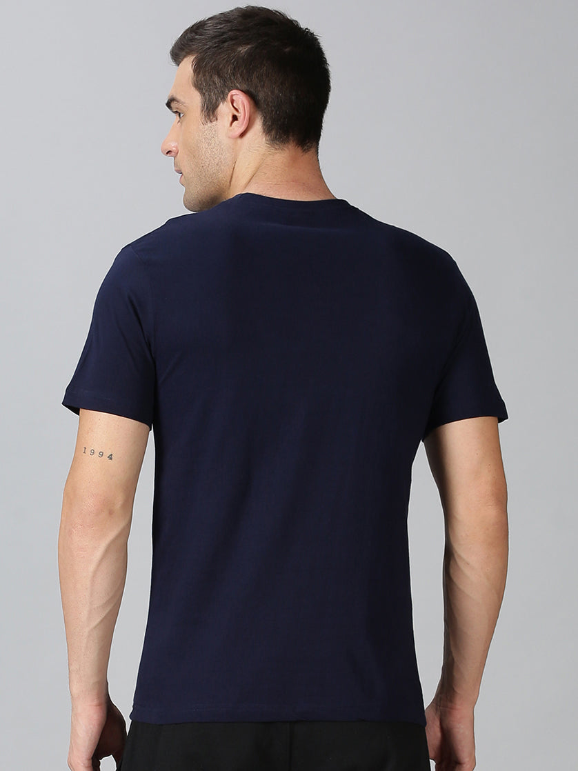 Men's Half Sleeve T-Shirt : Navy Blue