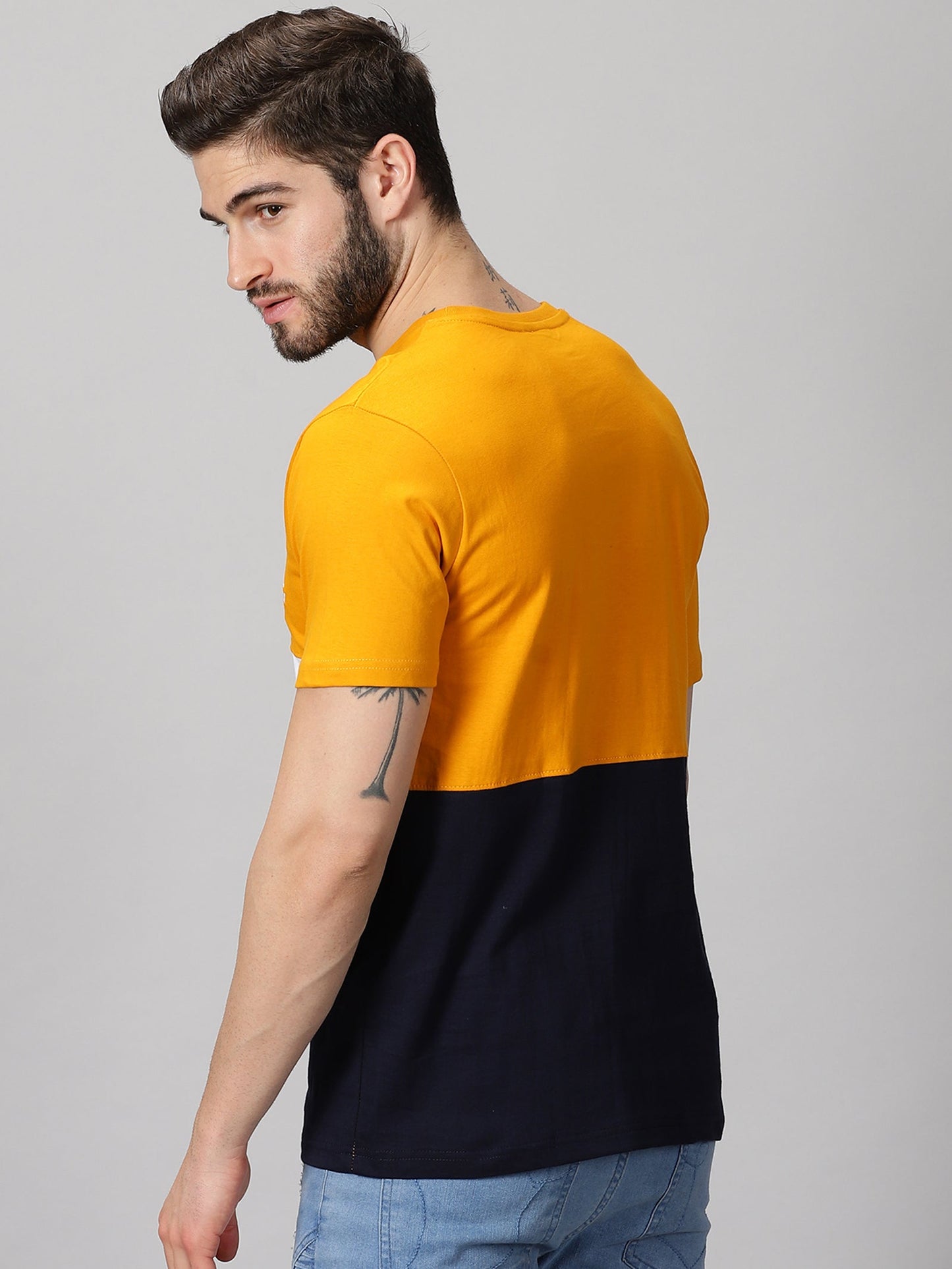 ColourBlocked T-Shirt: Yellow