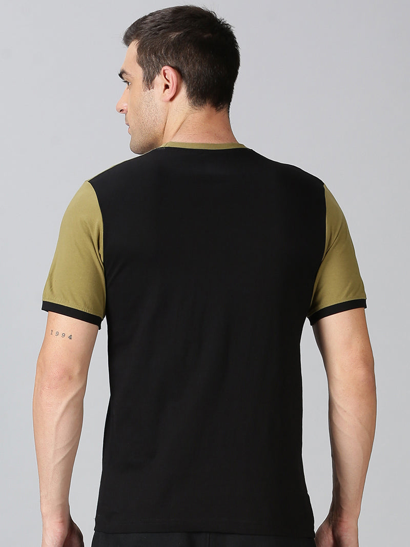 Men's Half Sleeve T-Shirt : Olive Green