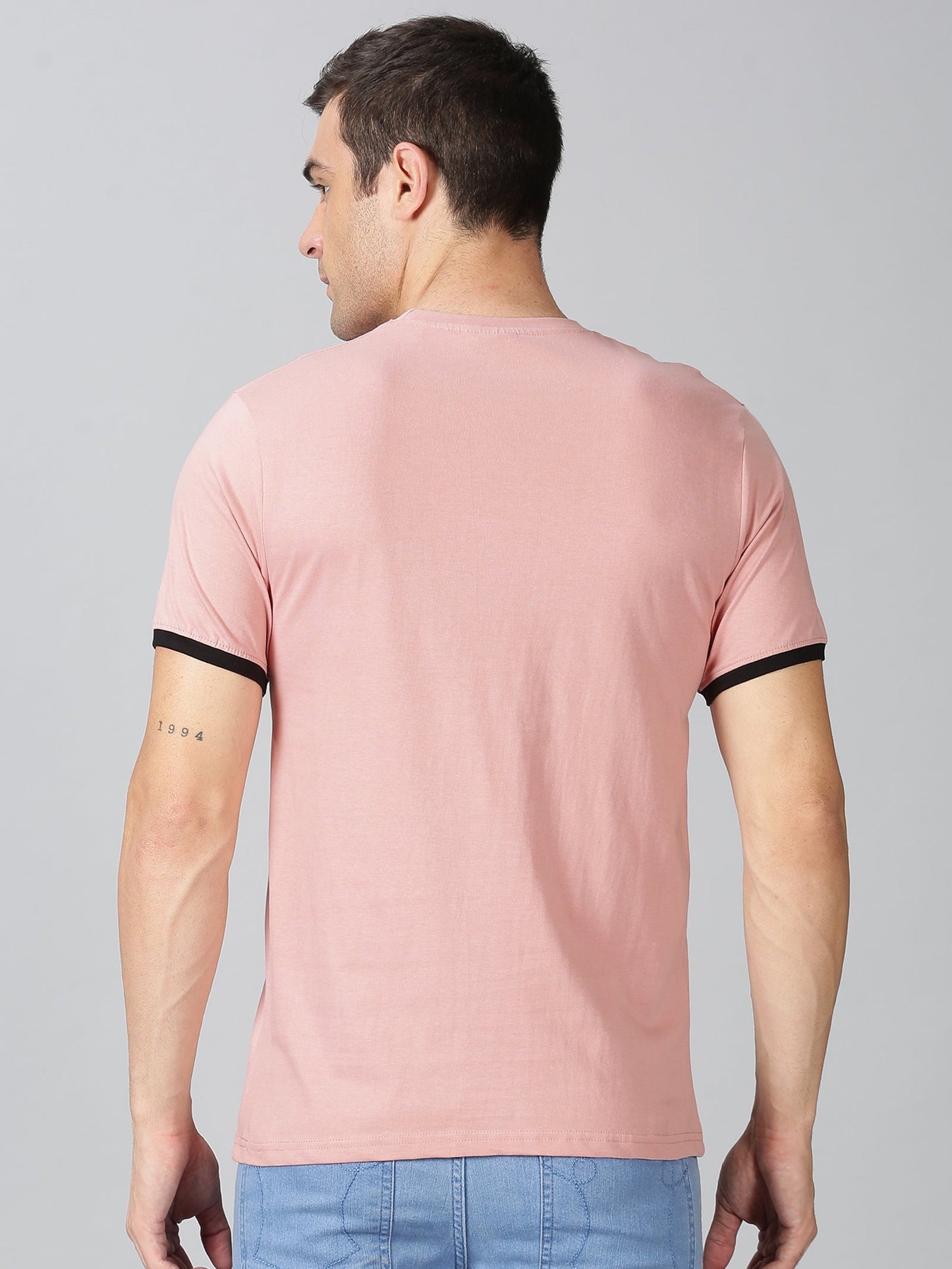 ColourBlocked T-Shirt: Peach