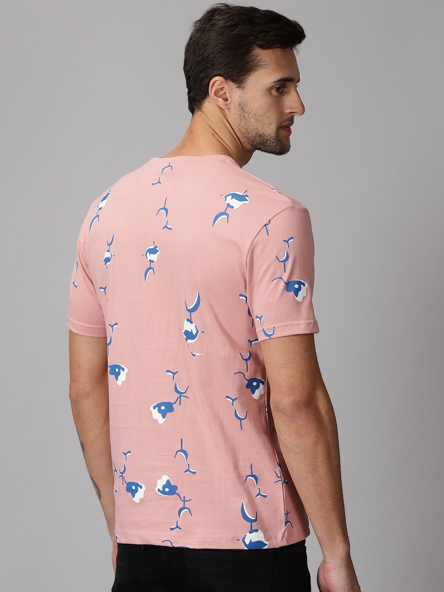 Peach Printed T-Shirt