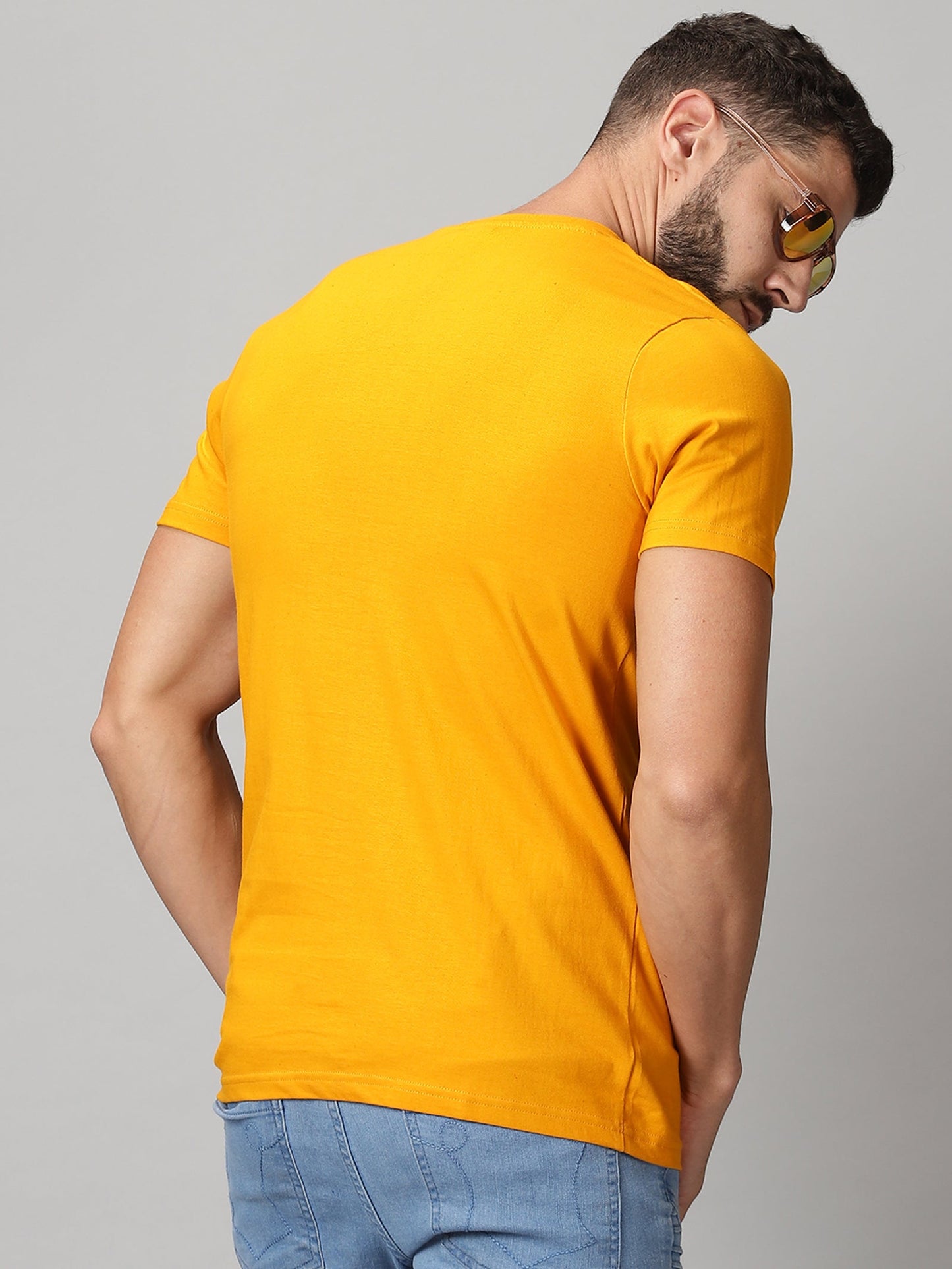 ColourBlocked T-Shirt: Yellow