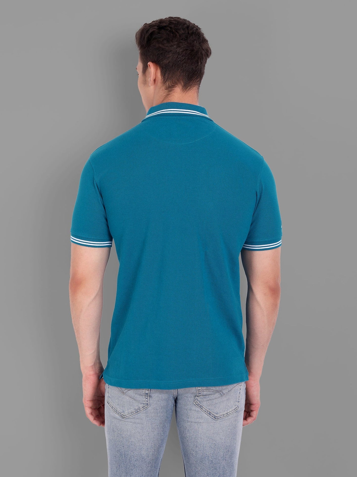 Solids Polo T-Shirt : Petrol Blue