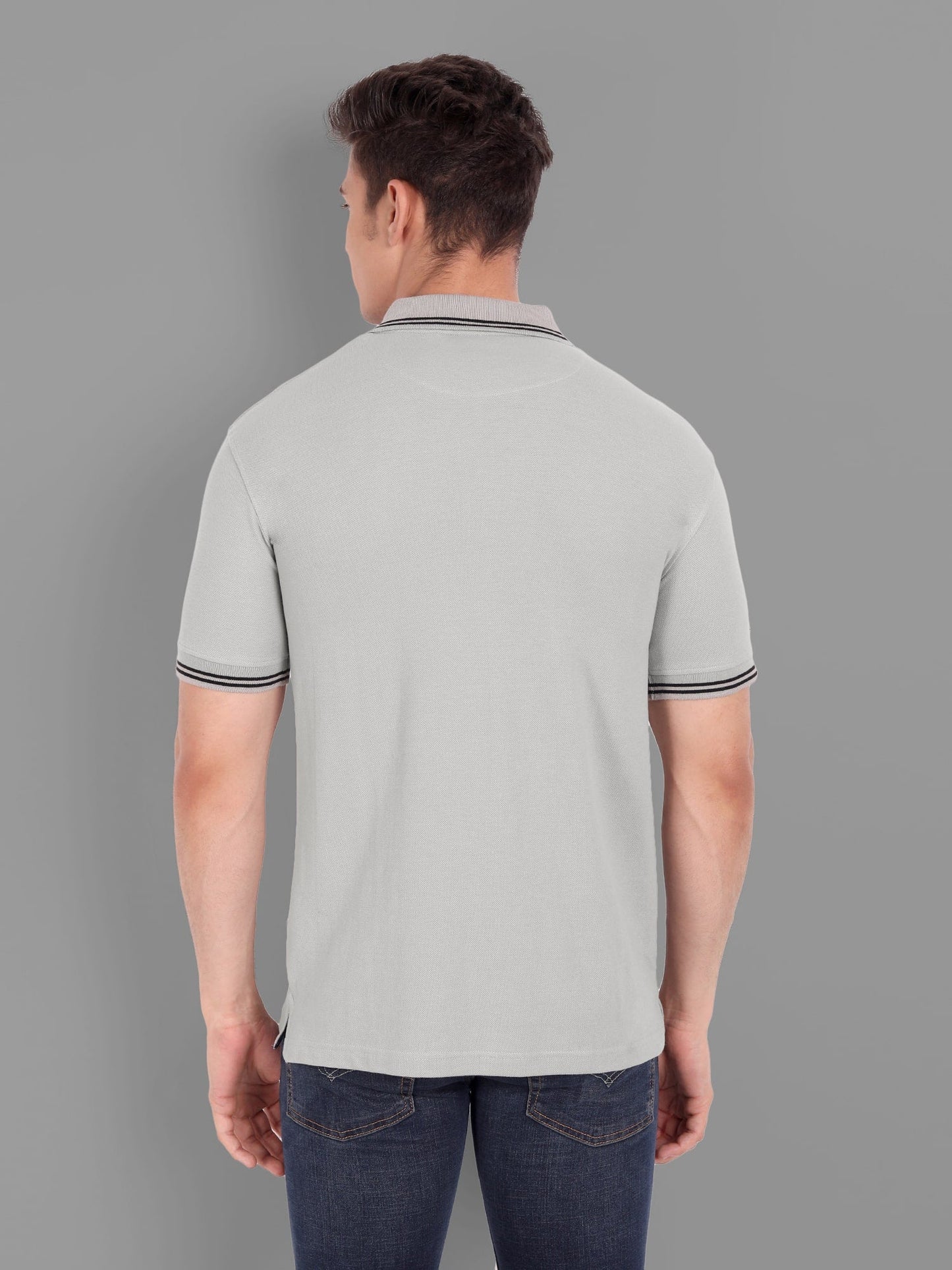 Solids Polo T-Shirt : Grey