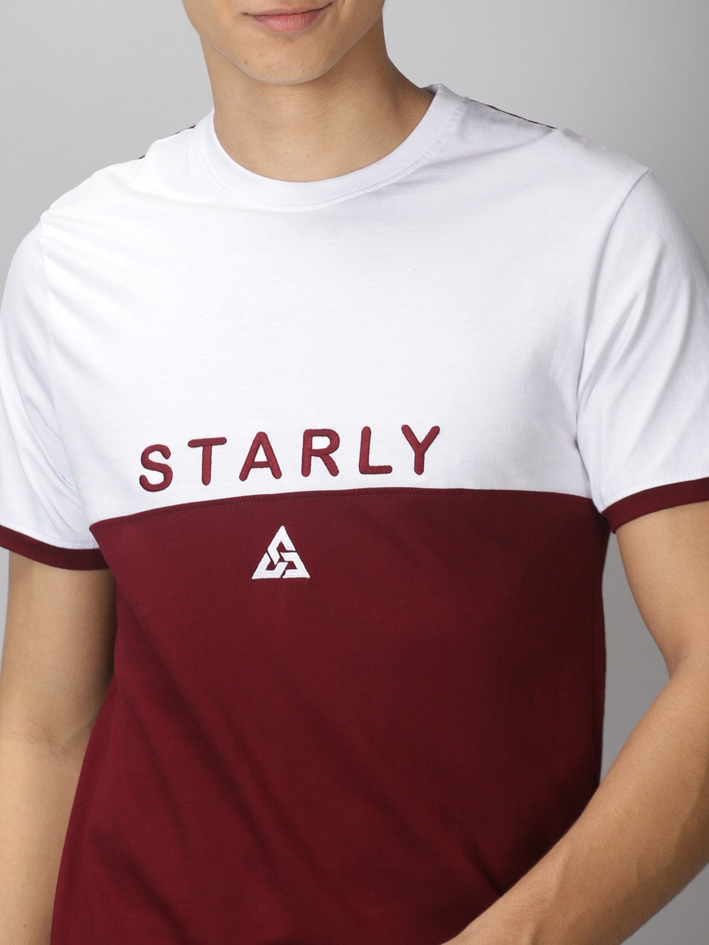 Men's Half Sleeve T-Shirt : Maroon