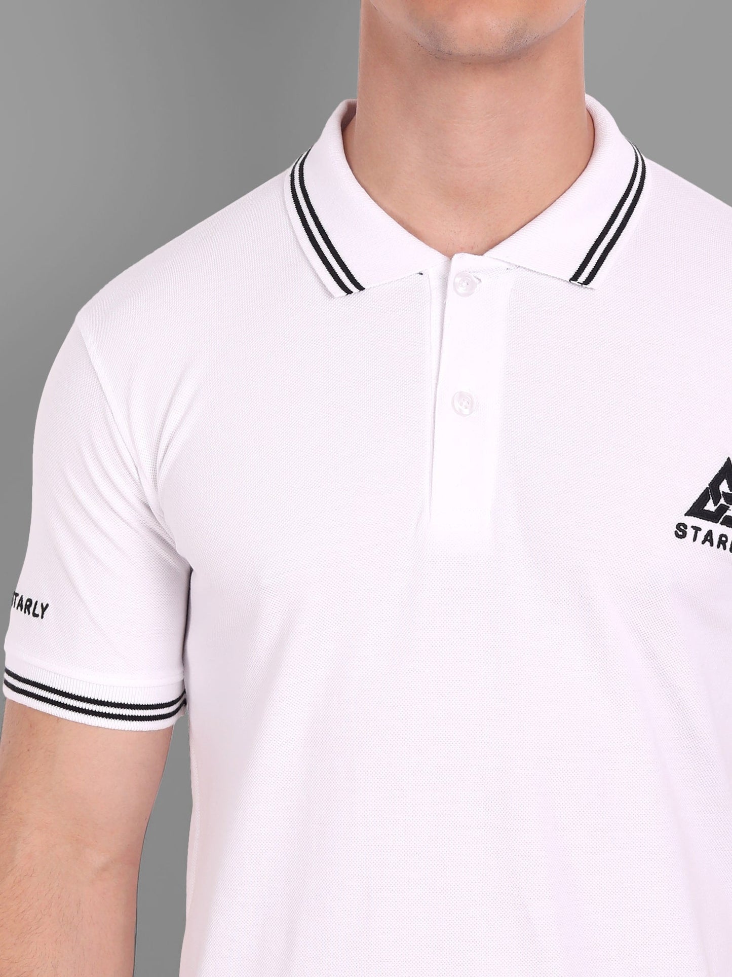 Solids Polo T-Shirt : White