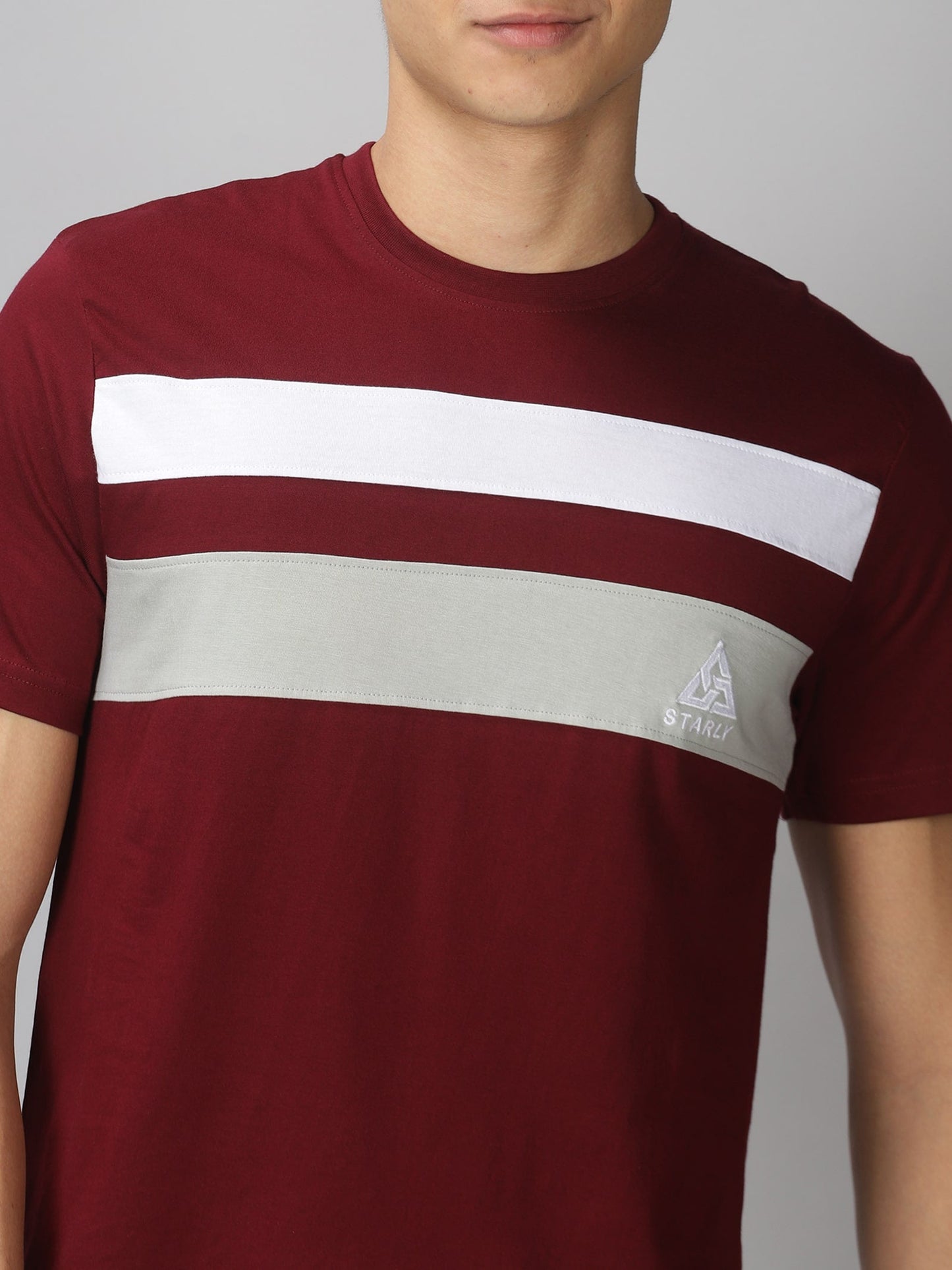 Men's Half Sleeve T-Shirt : Maroon