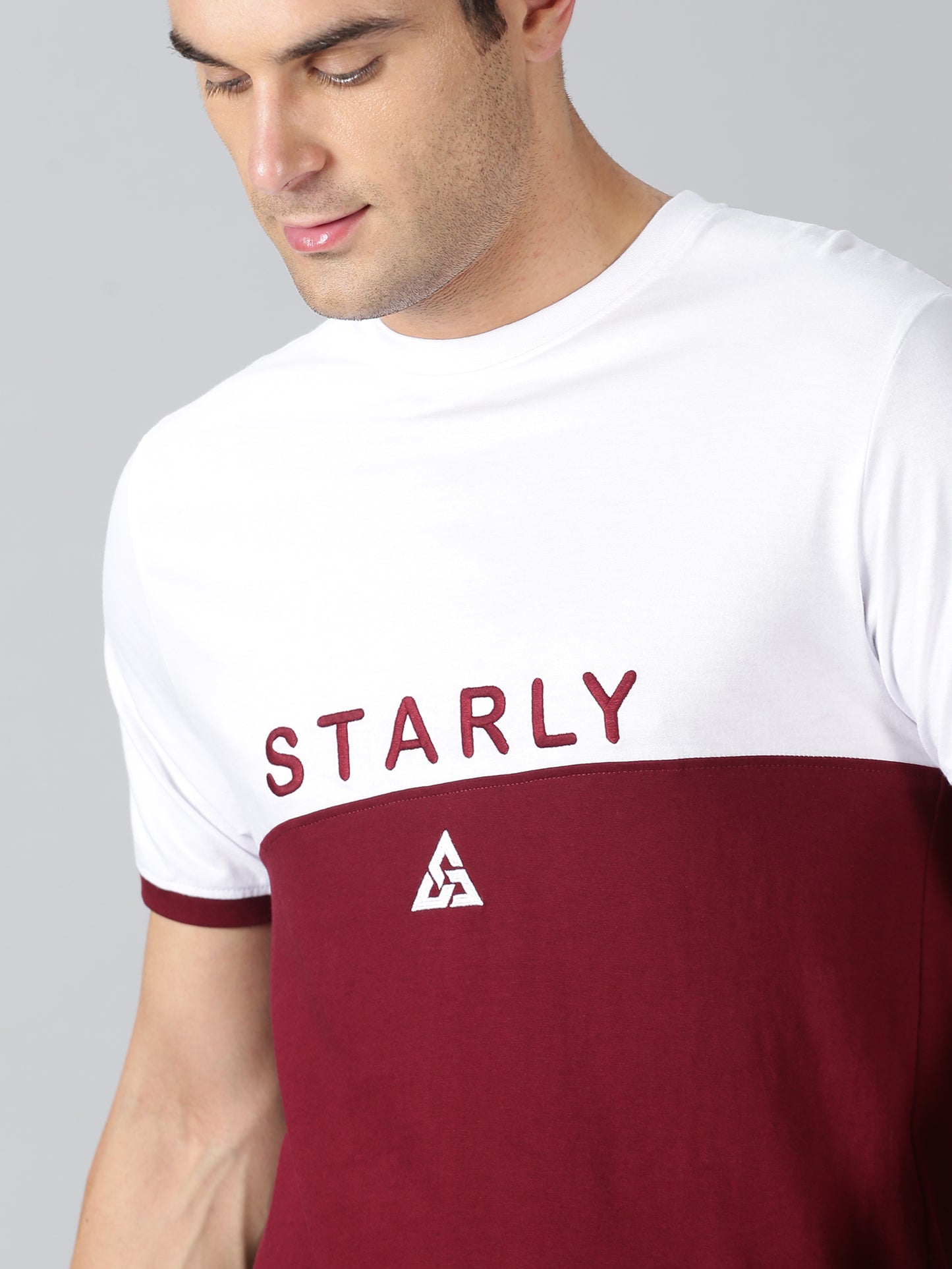 Men's Half Sleeve T-Shirt : Maroon