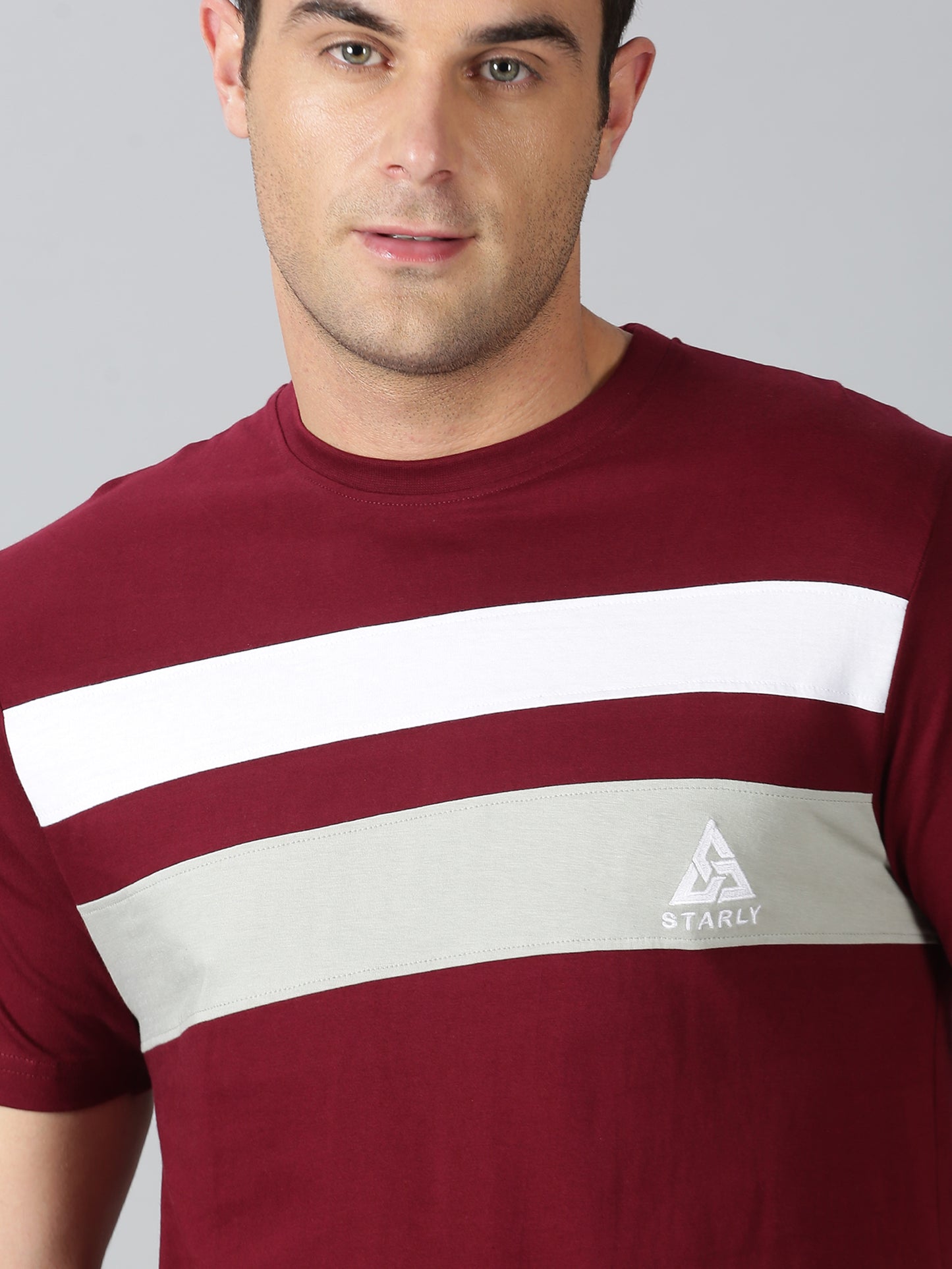 Men's Half Sleeve T-Shirt : Maroon