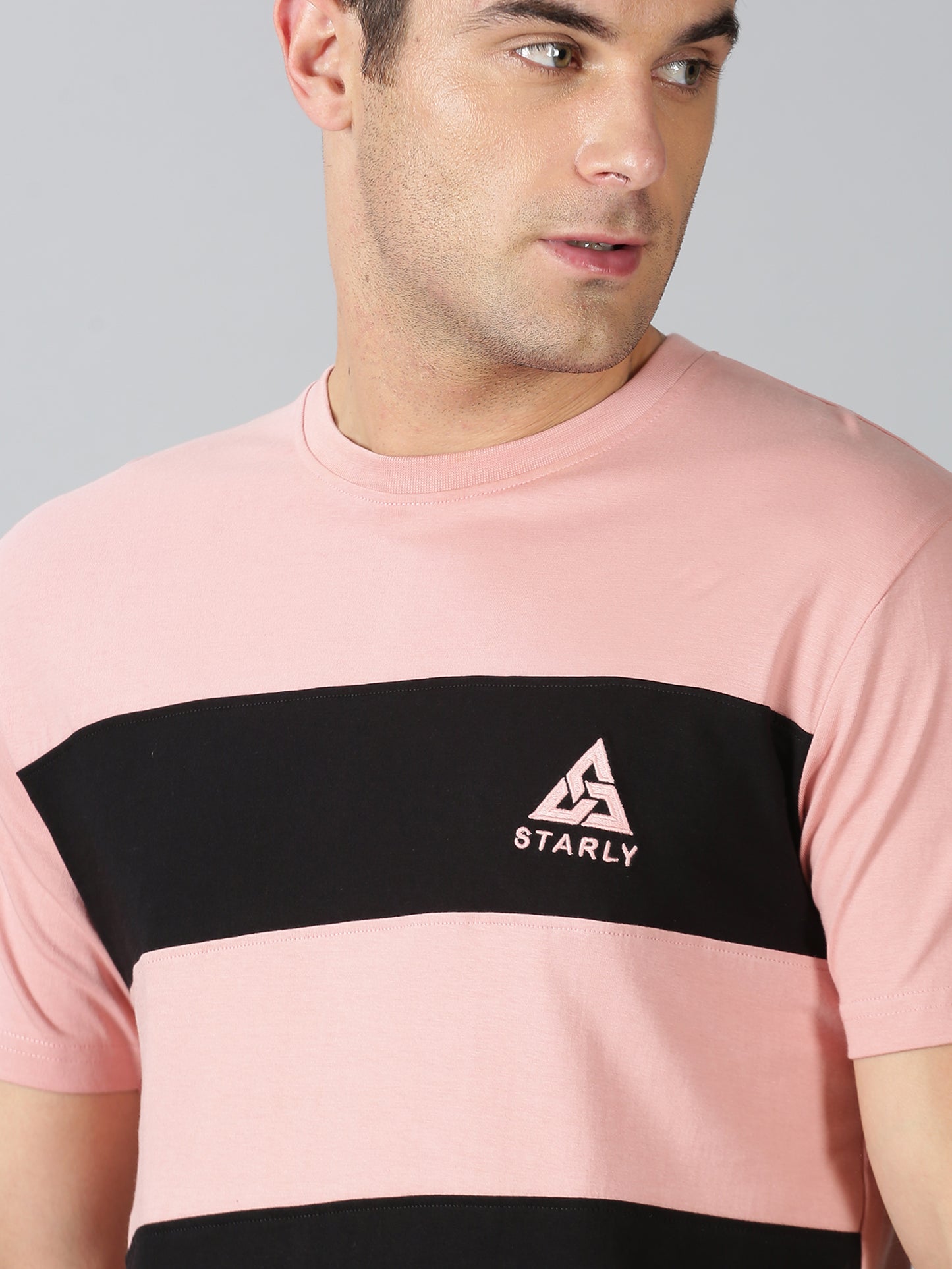 Men's Half Sleeve T-Shirt : Peach