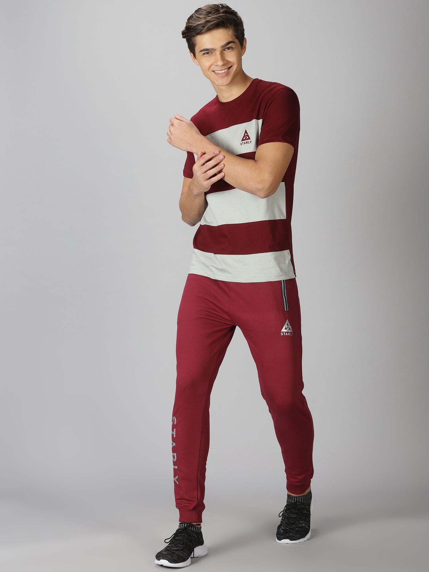 Maroon Track Pants