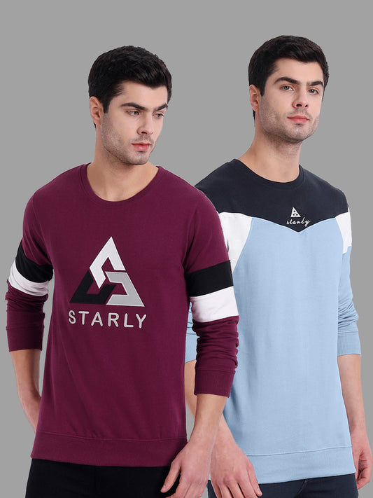 Men's Full Sleeve Roundneck Sweatshirt Combo